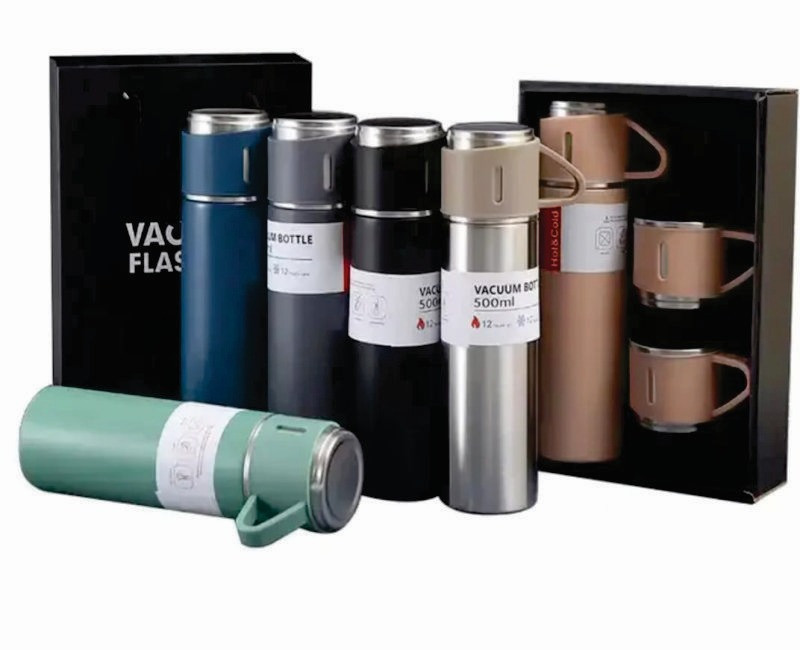 500ml Double Wall Thermal Bottle extra 2 Cups