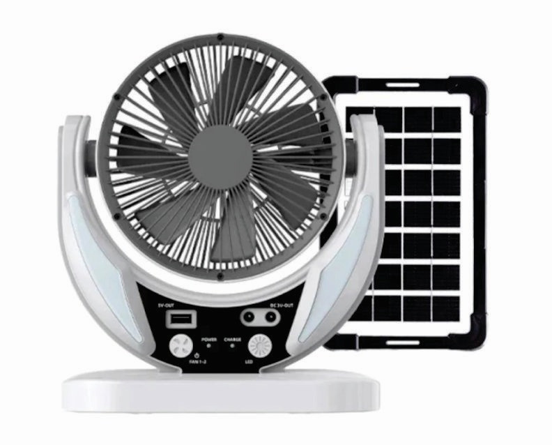 Solar Table Fan with Solar Panel