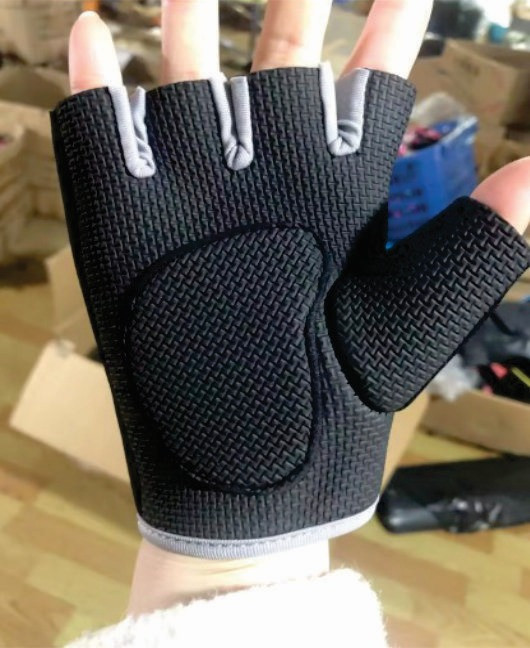 Workout Gloves Fingerless Polyester Gym Weight Lifting Gloves